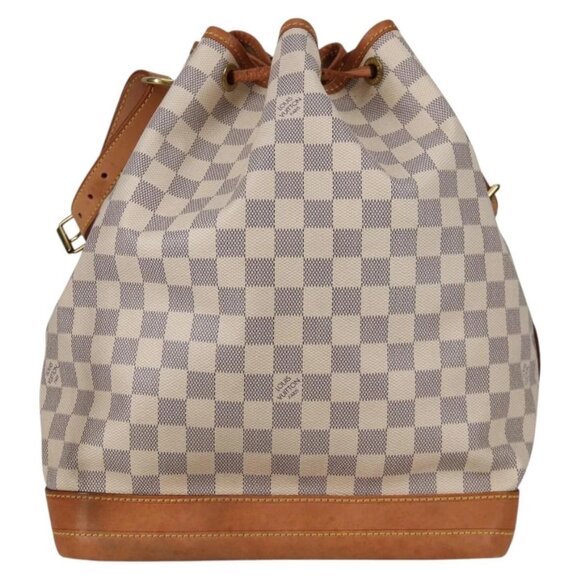 LOUIS VUITTON Damier Azur Noe Shoulder Bag N42222 LV Auth 141023V - Picture 3 of 16